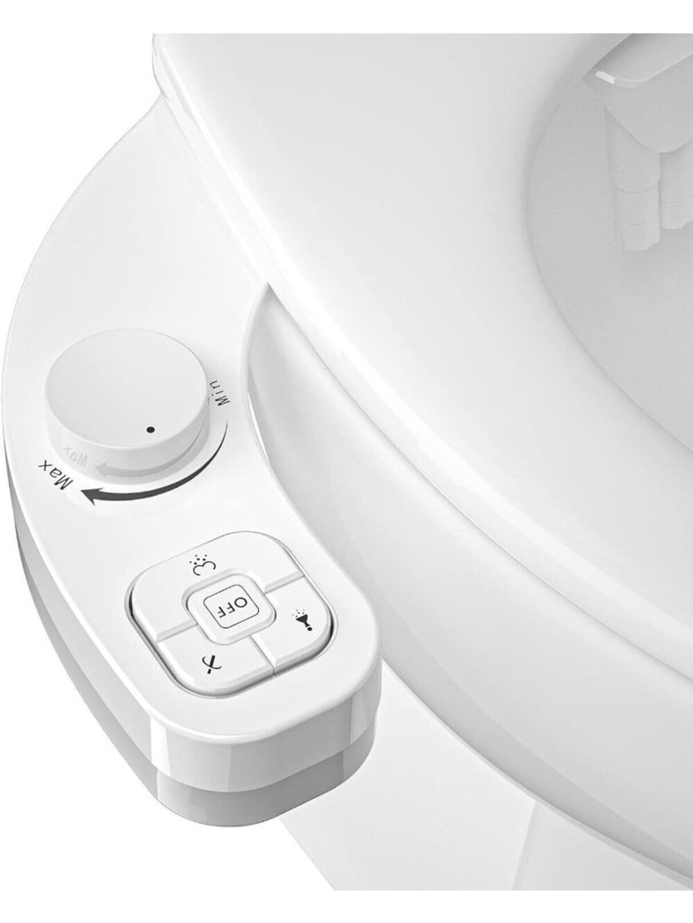 PIKETS Bidet Attachment for Toilet, Dual Nozzle (Frontal and Rear Wash) Non-Elec